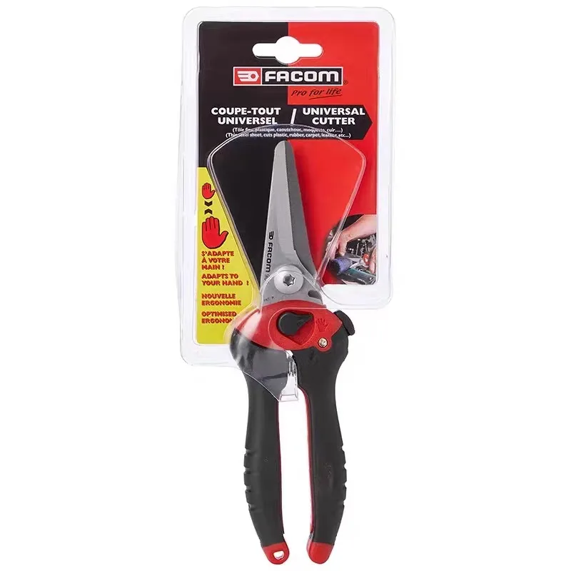 French FACOM tools, all-round scissors, paper-cut block leather metal, straight head 980/elbow 980C
French FACOM tools, all-round scissors, paper-cut block leather metal, straight head 980/elbow 980C