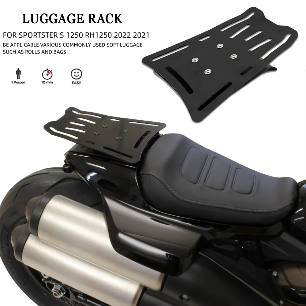 For Sportster S 1250 RH1250 S 2022 2021 Motorcycle Rear Fender Luggage Rack Support Shelf Solo Seat
For Sportster S 1250 RH1250 S 2022 2021 Motorcycle Rear Fender Luggage Rack Support Shelf Solo Seat