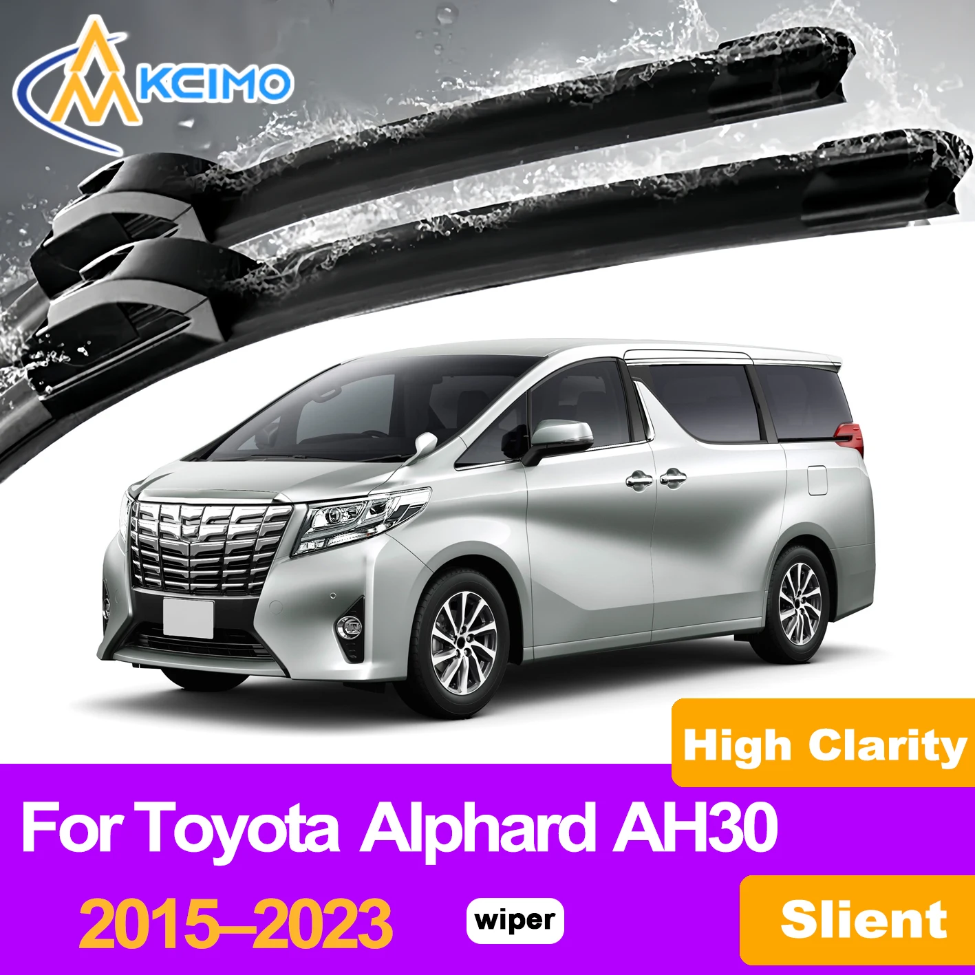 KCIMO 2PCS Front Windshield Wiper Blades For Toyota Alphard AH30 2015–2023, Premium All Season Rubber Car Replacement Wipers
KCIMO 2PCS Front Windshield Wiper Blades For Toyota Alphard AH30 2015–2023, Premium All Season Rubber Car Replacement Wipers