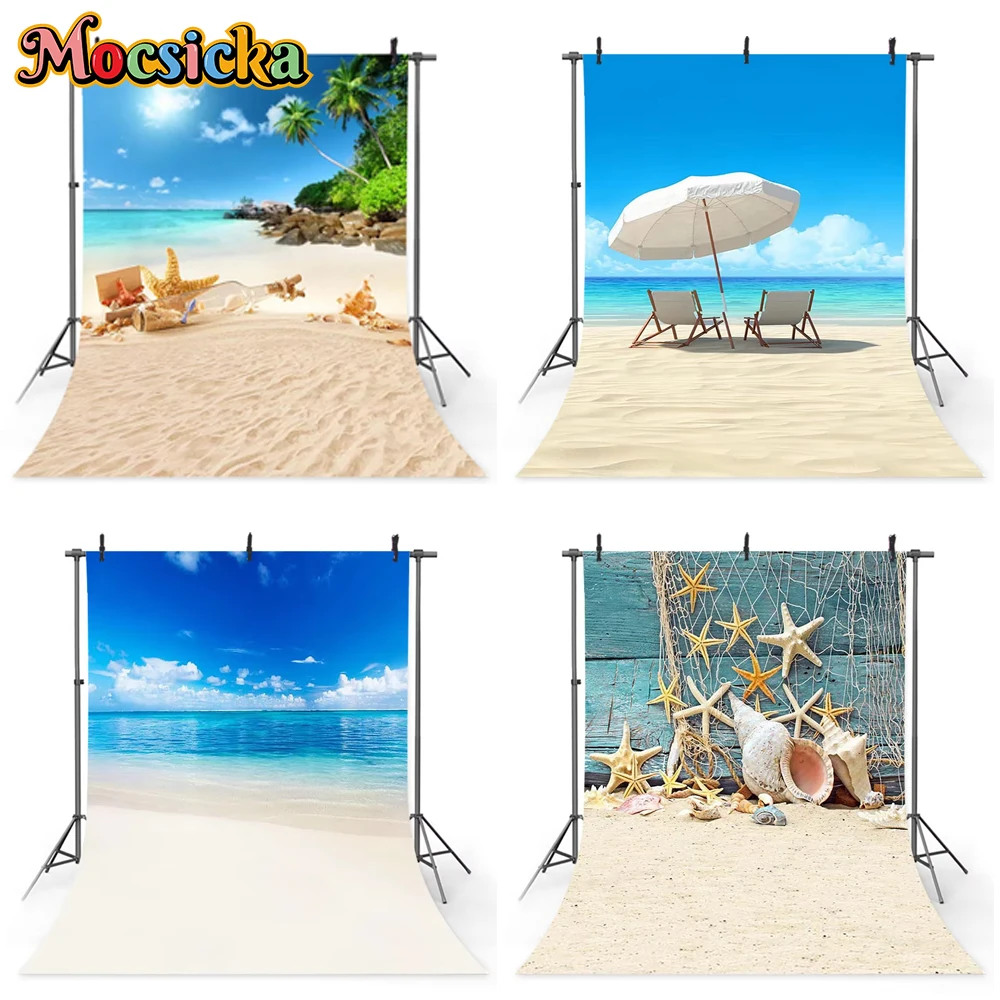 Mocsicka Summer Beach Backdrop Hawaiian Party Decorations Baby Kid Portrait Photo Background Studio Blue Sky Sea Palm Tree Props
Mocsicka Summer Beach Backdrop Hawaiian Party Decorations Baby Kid Portrait Photo Background Studio Blue Sky Sea Palm Tree Props