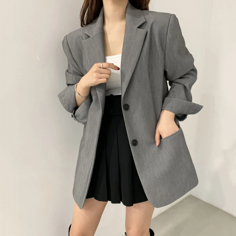 Spring Autumn Classic Women Blazer Coat Fashion Versatile Notched Collar Long Sleeve Suit Jacket Elegant Office Lady Outerwear
Spring Autumn Classic Women Blazer Coat Fashion Versatile Notched Collar Long Sleeve Suit Jacket Elegant Office Lady Outerwear