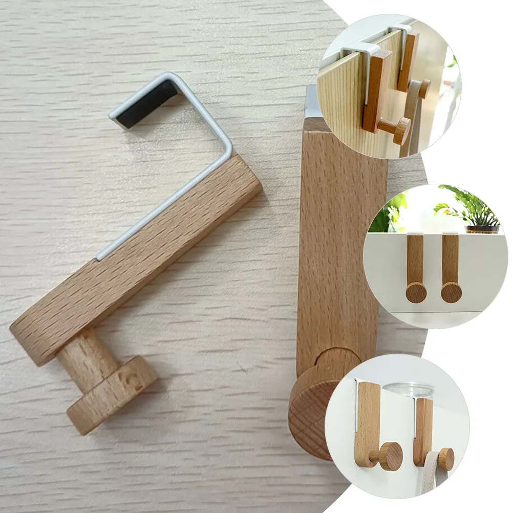 2pcs Over The Door Hooks Wooden Iron Hanger For Cabinet Drawer Less Than 2.5Cm Thick Multi-Function Hat Coat Towel Organizer
2pcs Over The Door Hooks Wooden Iron Hanger For Cabinet Drawer Less Than 2.5Cm Thick Multi-Function Hat Coat Towel Organizer