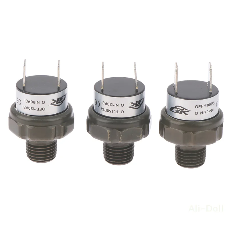 Heavy-Duty Air Compressor Pressure Switch - 1/4 NPT Valve (70-100PSI, 90-120PSI, 120-150PSI)
Heavy-Duty Air Compressor Pressure Switch - 1/4 NPT Valve (70-100PSI, 90-120PSI, 120-150PSI)