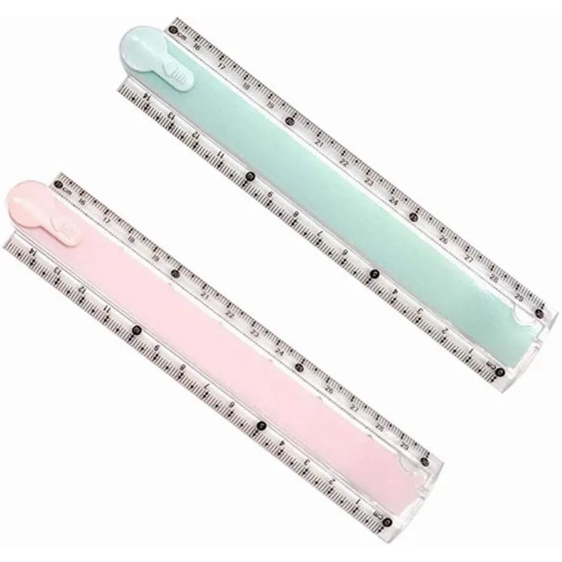 2 Pcs Transparent Plastic Folding Geometric Ruler, School Stationery for Students Kids (Random Colour)
2 Pcs Transparent Plastic Folding Geometric Ruler, School Stationery for Students Kids (Random Colour)
