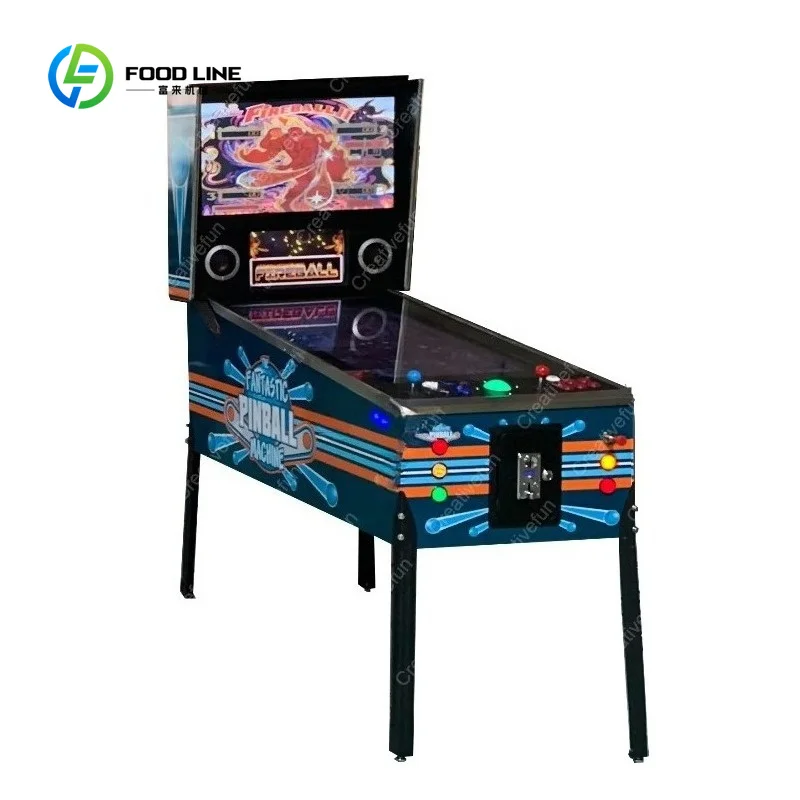 Customized Pinball Game Machines - Arcade Game Virtual Pinball Machine with Joystick Panel and Trackball 43 Inch
Customized Pinball Game Machines - Arcade Game Virtual Pinball Machine with Joystick Panel and Trackball 43 Inch