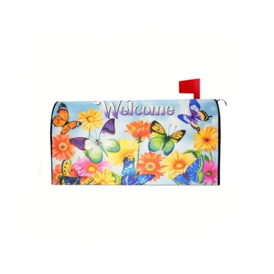 Mailbox Covers Magnetic Standard Size Spring Floral Butterfly Welcome Mailbox Covers 21x18 Inch Waterproof Mailbox Wraps for Ga
Mailbox Covers Magnetic Standard Size Spring Floral Butterfly Welcome Mailbox Covers 21x18 Inch Waterproof Mailbox Wraps for Ga