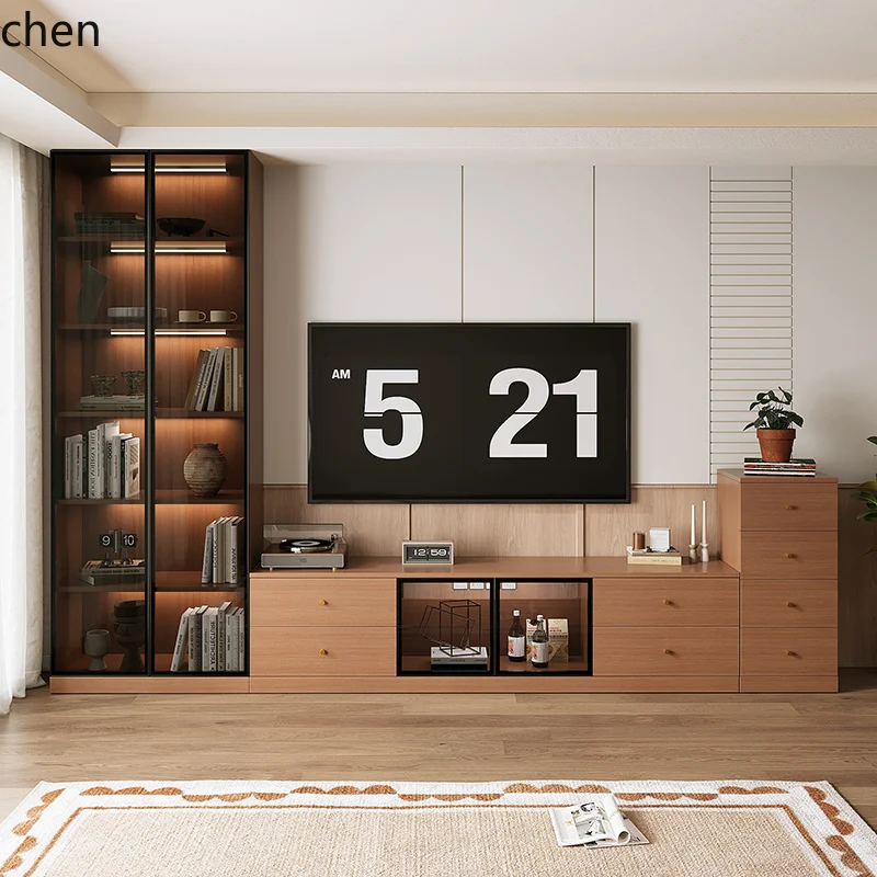 HTT medieval solid wood TV cabinet integrated combination wall living room home floor background wall cabinet luxury high sense
HTT medieval solid wood TV cabinet integrated combination wall living room home floor background wall cabinet luxury high sense