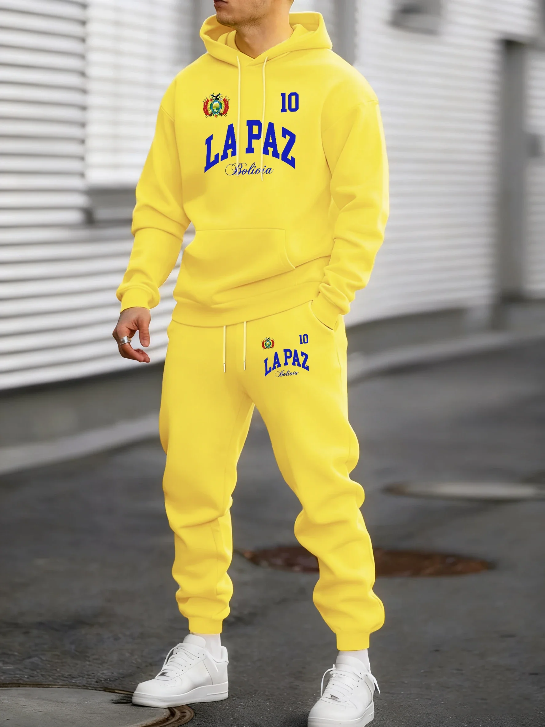 Lapaz Bolivia emblème imprimé confortable sweat à capuche de rue hiver polaire pulls décontractés pantalons longs ensembles homm
Lapaz Bolivia emblème imprimé confortable sweat à capuche de rue hiver polaire pulls décontractés pantalons longs ensembles homm