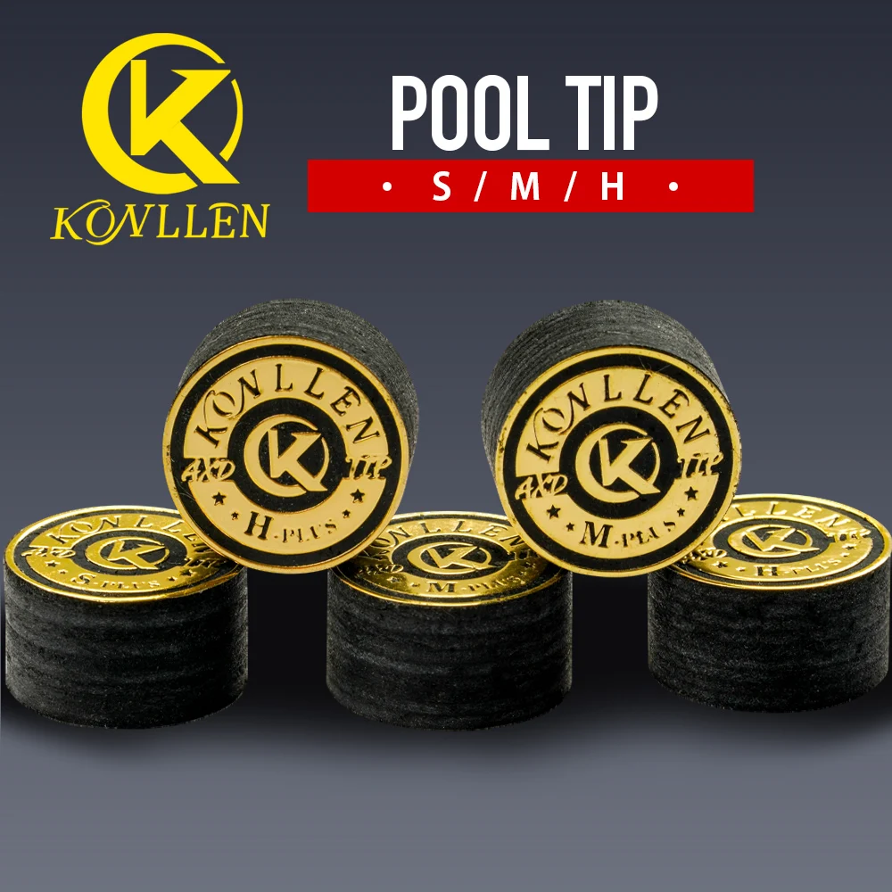 KONLLEN-Multi-Layers Pool Cue Tip, Pig Skin Cue Stick Tip, Billiard Accessories, 9 Layers, S, M, H Hardness
KONLLEN-Multi-Layers Pool Cue Tip, Pig Skin Cue Stick Tip, Billiard Accessories, 9 Layers, S, M, H Hardness