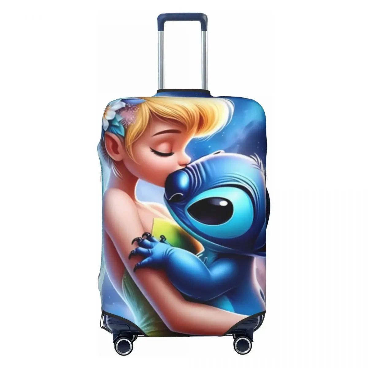 Изготовленный на заказ чехол для багажа Tinker Bell & Stitch, эластичные защитные чехлы для дорожных чемоданов, подходят для 18-32 дюймов
Изготовленный на заказ чехол для багажа Tinker Bell & Stitch, эластичные защитные чехлы для дорожных чемоданов, подходят для 18-32 дюймов