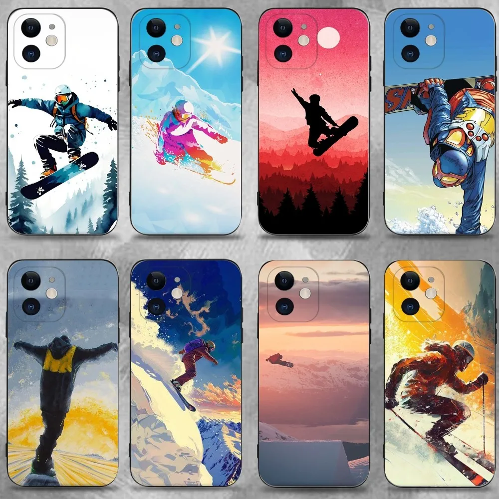Skiing Snow Snowboard Ski Phone Case For iPhone 16 15 Plus 14 13 Pro Max 12 Mini 11 X XS XR 7 8 8Plus Black Soft Phone Coque
Skiing Snow Snowboard Ski Phone Case For iPhone 16 15 Plus 14 13 Pro Max 12 Mini 11 X XS XR 7 8 8Plus Black Soft Phone Coque