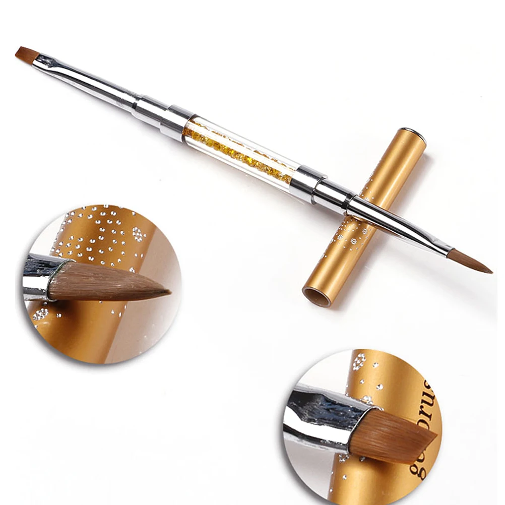 Gel Nail Art Brush Pen Kit Gold Dual Flat False Tip Builder Pens Lightweight Comfortable Sturdy Save Space Create Design Clean
Gel Nail Art Brush Pen Kit Gold Dual Flat False Tip Builder Pens Lightweight Comfortable Sturdy Save Space Create Design Clean