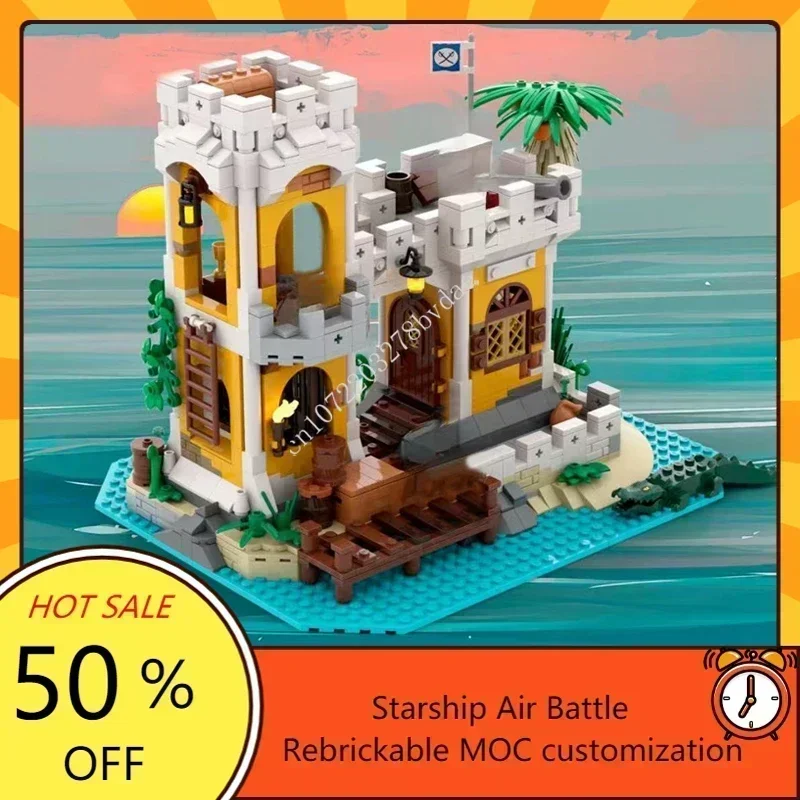 Custom 1122PCS MOC Medieval Pirate Barracuda Bay Model Remake of Broadside's Brig DIY Creative Assembly Puzzle Toy Gift
Custom 1122PCS MOC Medieval Pirate Barracuda Bay Model Remake of Broadside's Brig DIY Creative Assembly Puzzle Toy Gift