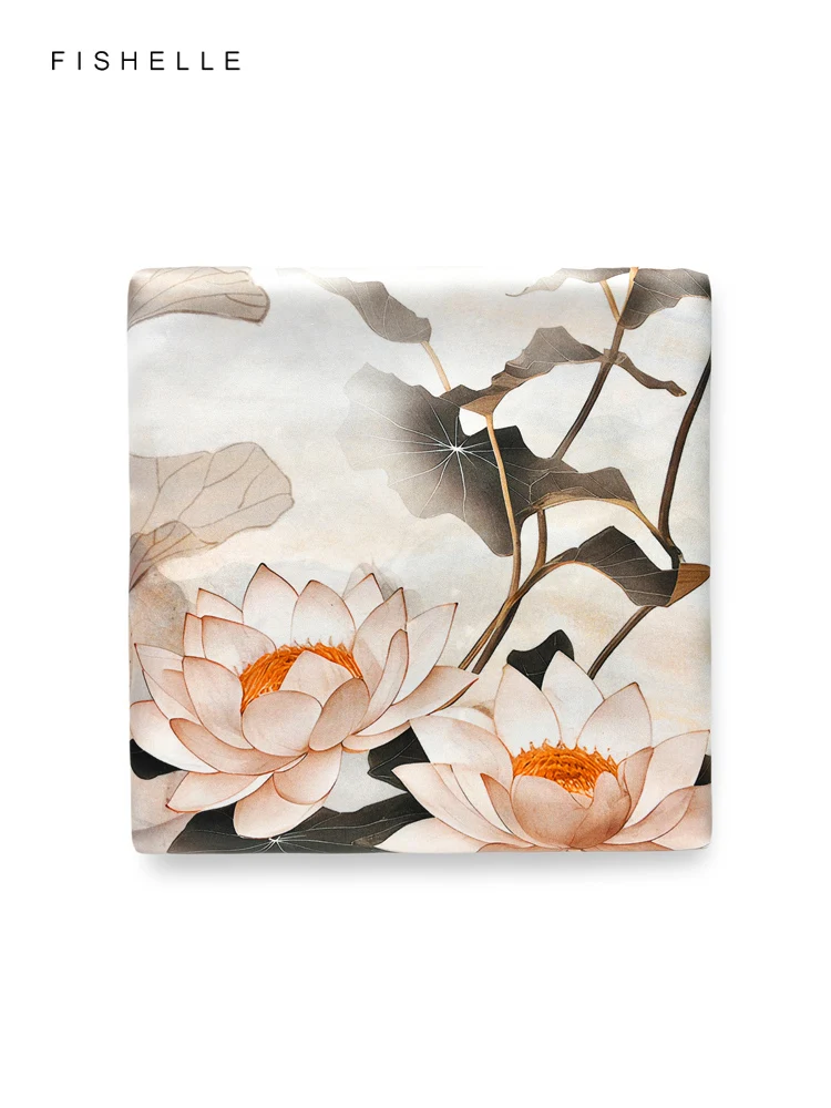 Light brown lotus 100% natural silk scarf shawl square scarves wrap hijab tie women's gift spring and autumn headband kerchief
Light brown lotus 100% natural silk scarf shawl square scarves wrap hijab tie women's gift spring and autumn headband kerchief