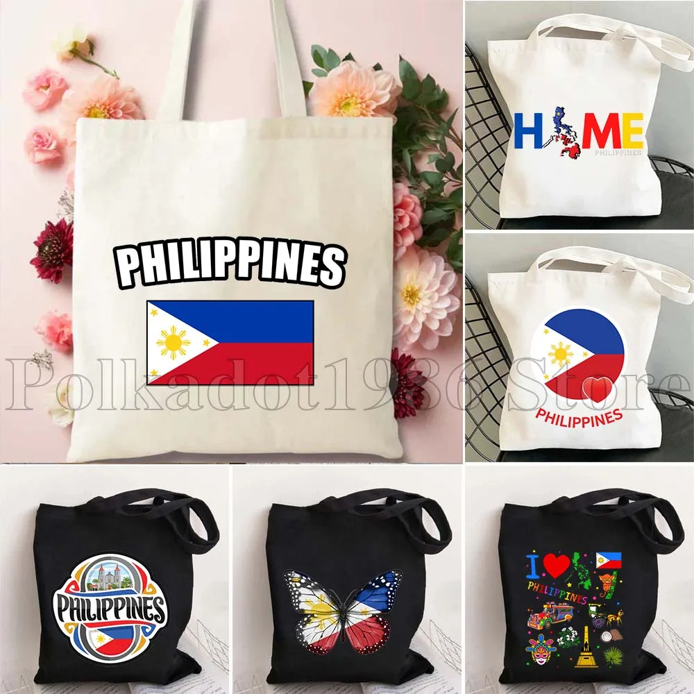 Philippines Country Flag Map Travel Souvenir Gifts Durable Women Canvas Shoulder Tote Bag Large Shopper Reusable Cotton Handbag
Philippines Country Flag Map Travel Souvenir Gifts Durable Women Canvas Shoulder Tote Bag Large Shopper Reusable Cotton Handbag