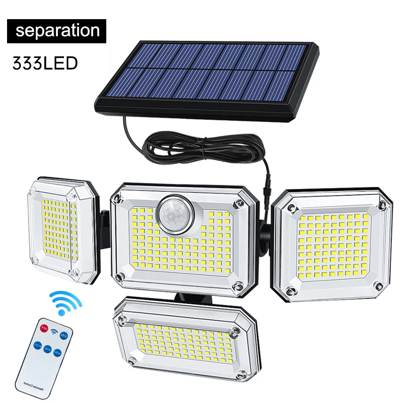 Внешнее освещение на солнечной батарее, суперъяркие 333LED IP65 водонепроницаемые наружные садовые солнечные лампы с регулируемым углом освещения
Внешнее освещение на солнечной батарее, суперъяркие 333LED IP65 водонепроницаемые наружные садовые солнечные лампы с регулируемым углом освещения