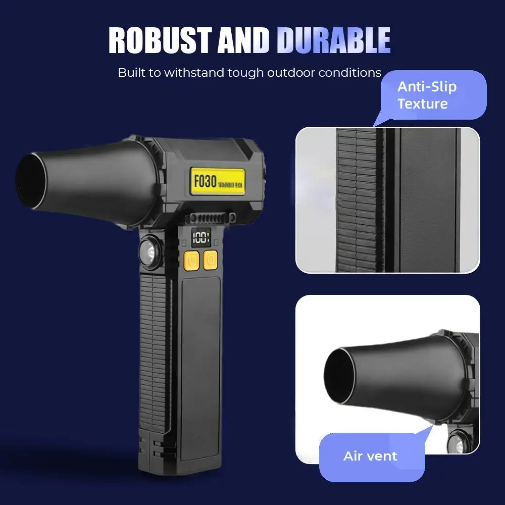 Turbo Fan Jet Blower Powerful Air Blower 700g Thrust Brushless Duster,Leaf Removal Dryer,Portable Car Water Blower,Snow Blowing
Turbo Fan Jet Blower Powerful Air Blower 700g Thrust Brushless Duster,Leaf Removal Dryer,Portable Car Water Blower,Snow Blowing