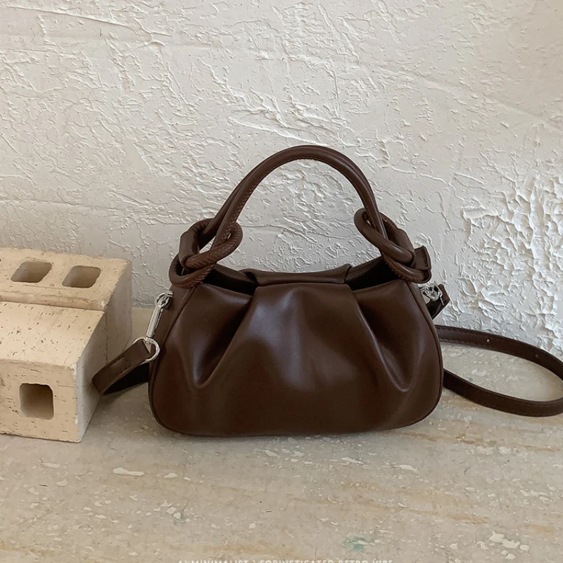 Knot Handle French Style Cloudy Handbag Mini Pleated Shoulder Crossbody Bag Versatile Women Daily Commute Purse
Knot Handle French Style Cloudy Handbag Mini Pleated Shoulder Crossbody Bag Versatile Women Daily Commute Purse