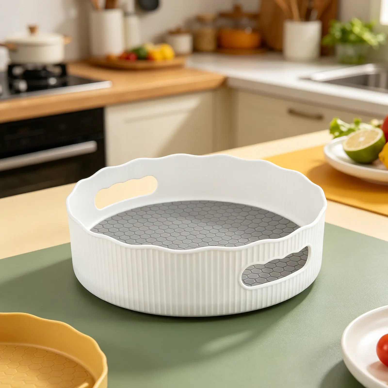1Pcs Rotary Storage Box Multi-Function Kitchen Shelf Non-Slip Seasoning Box Table Fruit Makeup Bathroom Storage
1Pcs Rotary Storage Box Multi-Function Kitchen Shelf Non-Slip Seasoning Box Table Fruit Makeup Bathroom Storage