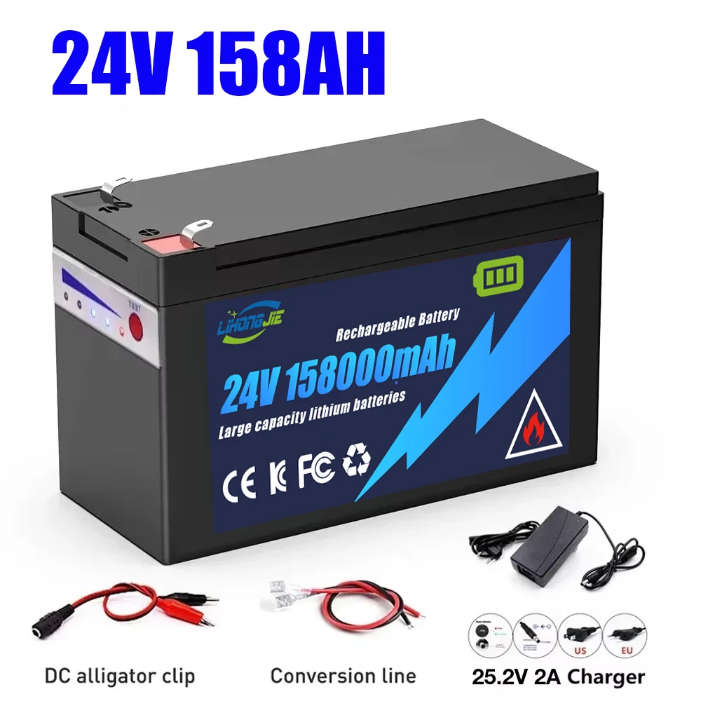 24V Electric Vehicle LiFePO4 Battery 158Ah with Built in BMS 30A High Current Ultra Durable
24V Electric Vehicle LiFePO4 Battery 158Ah with Built in BMS 30A High Current Ultra Durable