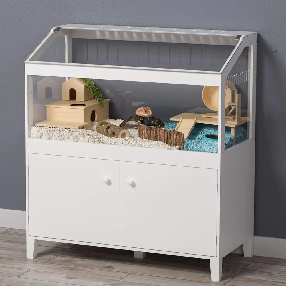 Compact Storage Cabinet Hamster Cage with Acrylic Panels, Spacious Habitat for Small Animals 39.5x19.7x43.7
Compact Storage Cabinet Hamster Cage with Acrylic Panels, Spacious Habitat for Small Animals 39.5x19.7x43.7