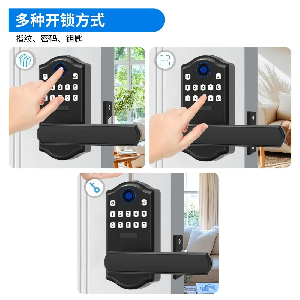 Handle Fingerprint Combination Household Universal Door Lock Tools Bedroom Door Lock Open Immediately After Grasping
Handle Fingerprint Combination Household Universal Door Lock Tools Bedroom Door Lock Open Immediately After Grasping