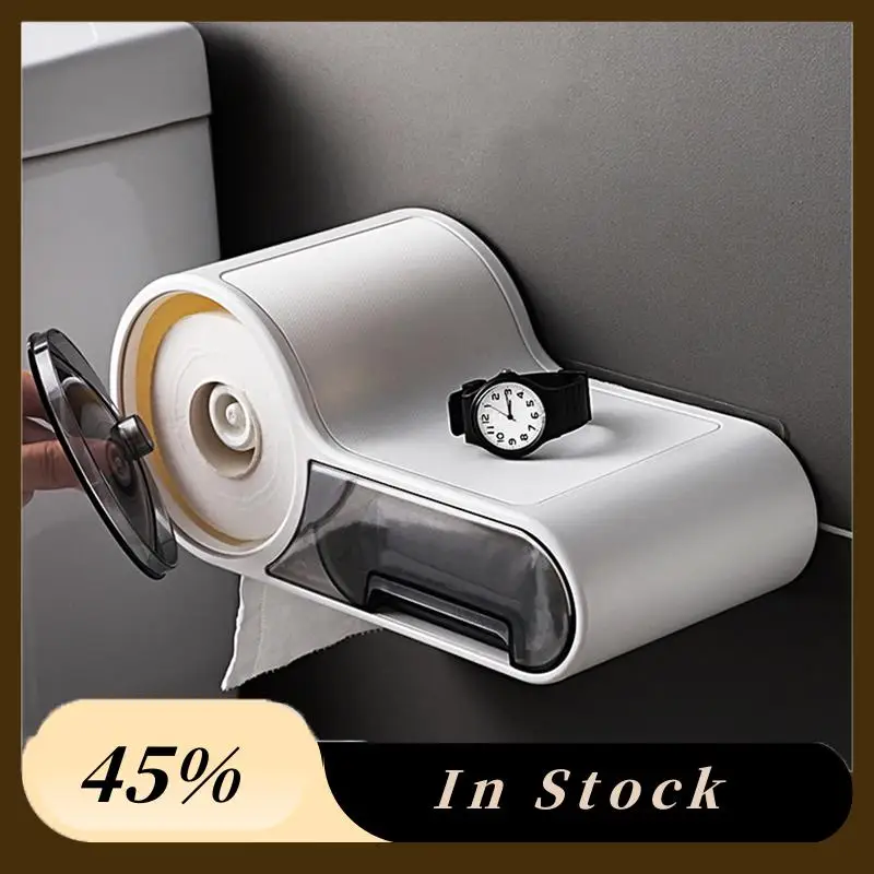 Plastic Toilet Dispenser Roll Paper Storage Box Free Punching Creative Roll Paper Box Creative Roll Paper Box
Plastic Toilet Dispenser Roll Paper Storage Box Free Punching Creative Roll Paper Box Creative Roll Paper Box