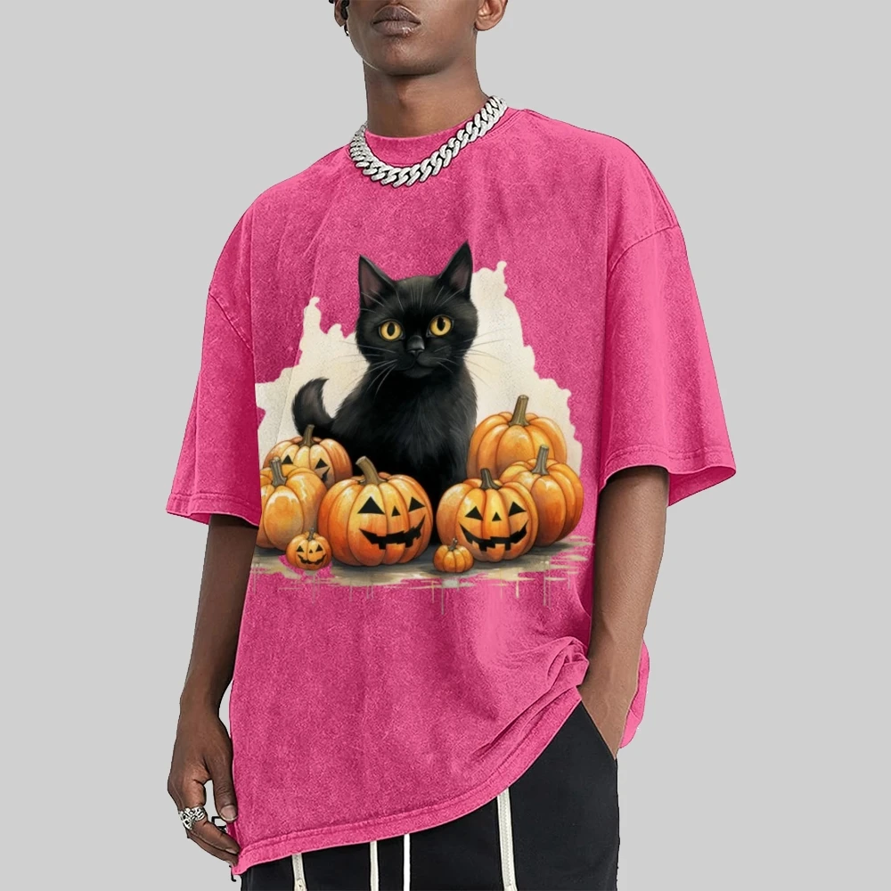 Cat&Pumpkin Graphic Vintage Tshirt Cotton Streetwear Comfort Loose Tee Casual Smooth Essential Fashion Style For Daily Outings
Cat&Pumpkin Graphic Vintage Tshirt Cotton Streetwear Comfort Loose Tee Casual Smooth Essential Fashion Style For Daily Outings