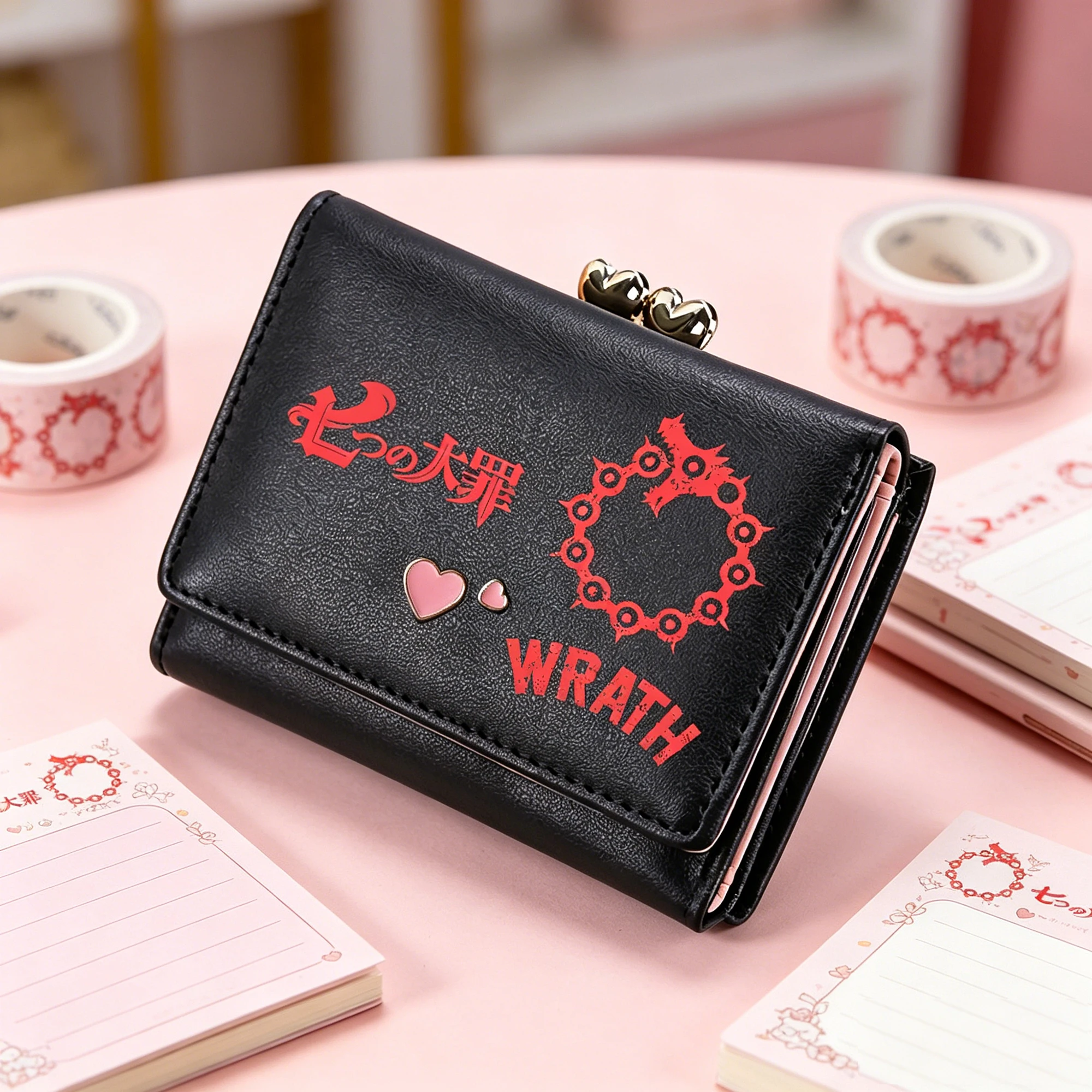 Anime The Seven Deadly Sins Small Short Coins Purses Girls Pink ID Card Holder Lovely Wallets Money Bags Women Clutch Bag
Anime The Seven Deadly Sins Small Short Coins Purses Girls Pink ID Card Holder Lovely Wallets Money Bags Women Clutch Bag