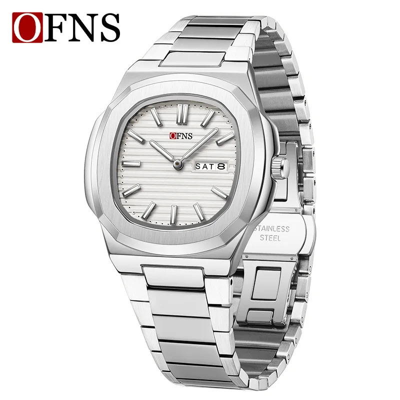 OFNS TK Hot Sale Quartz Watch Thin Double Calendar Waterproof Men's Watch Solid Steel Belt Business Men's Watch
OFNS TK Hot Sale Quartz Watch Thin Double Calendar Waterproof Men's Watch Solid Steel Belt Business Men's Watch