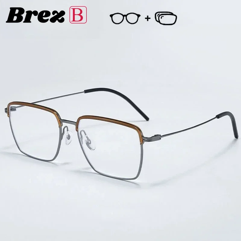 Ollymurs Prescription Glasses Men Anti Blue Light Photochromic Eyeglasses TR90 Titanium Frame Optical Glasses with Recipe
Ollymurs Prescription Glasses Men Anti Blue Light Photochromic Eyeglasses TR90 Titanium Frame Optical Glasses with Recipe