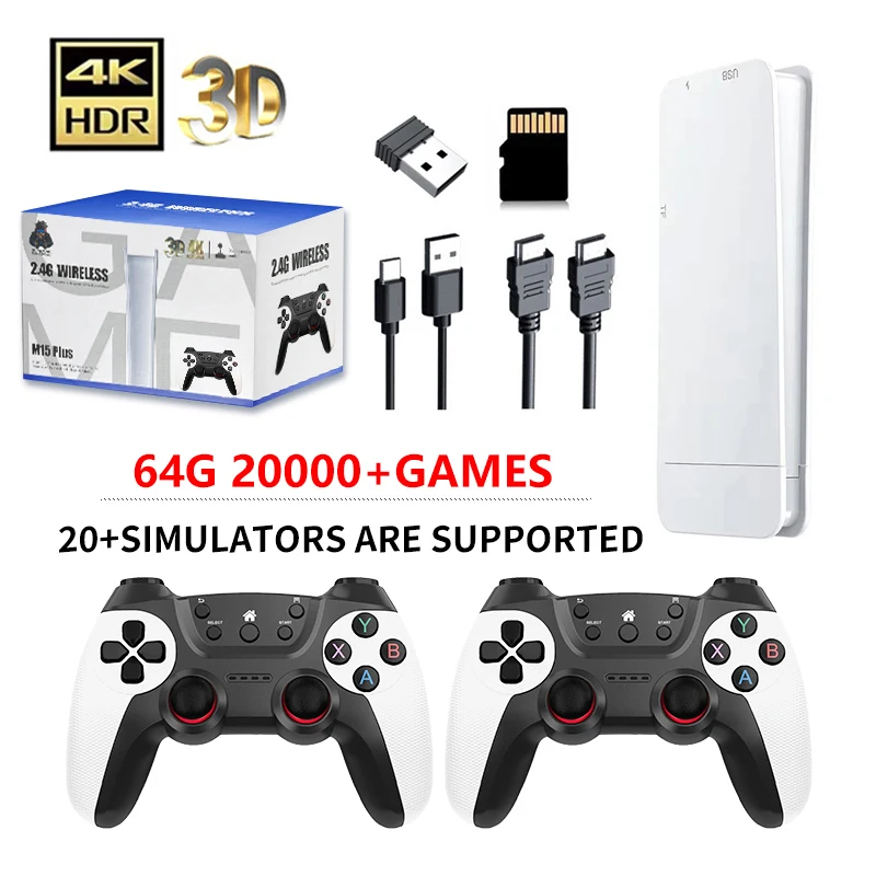 M15 Game Stick Mini TV Handheld Game Console Wireless Gamepads Video Game 64G 20000+ Retro Game HD Output Two-player for PS1 Etc
M15 Game Stick Mini TV Handheld Game Console Wireless Gamepads Video Game 64G 20000+ Retro Game HD Output Two-player for PS1 Etc