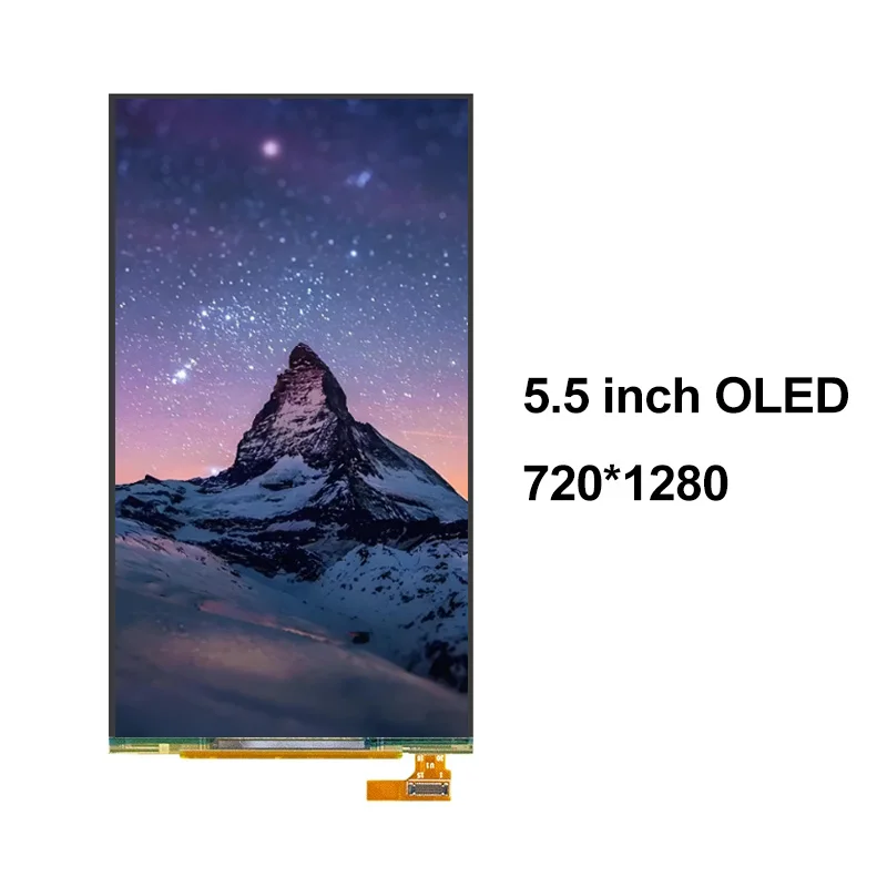 5,5-дюймовый OLED-дисплей E555HBM2 MIPI, 30 контактов, 720*1280, яркость 300, с платой HDMI
5,5-дюймовый OLED-дисплей E555HBM2 MIPI, 30 контактов, 720*1280, яркость 300, с платой HDMI