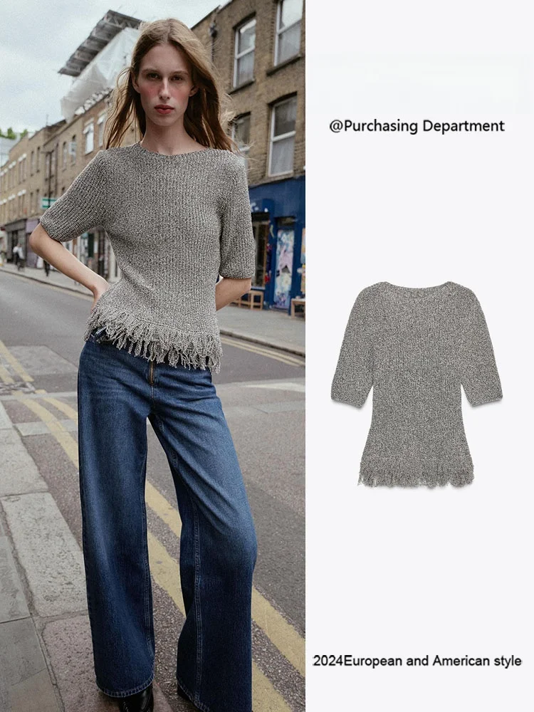 Модный вязаный женский топ ort Sve round Ne Slim Fit с кисточкой, новинка зимы 202, новое поступление Ele, простой дизайн
Модный вязаный женский топ ort Sve round Ne Slim Fit с кисточкой, новинка зимы 202, новое поступление Ele, простой дизайн