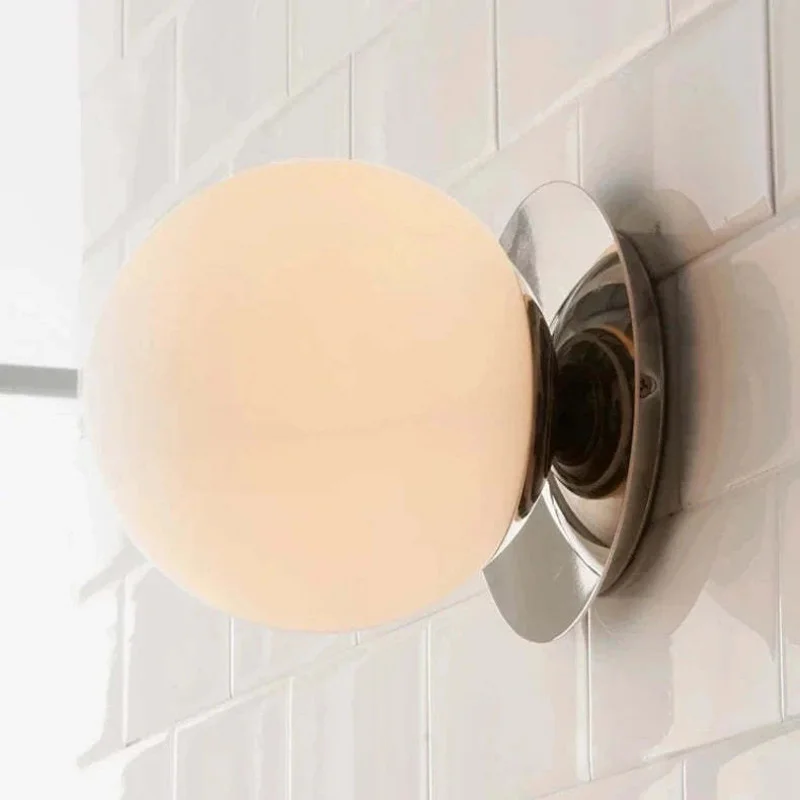 Retro Stainless Steel Wall Lamp with Round Globe - Vintage Minimalist Silver Bathroom Mirror Light & Creative Bedside Lighting
Retro Stainless Steel Wall Lamp with Round Globe - Vintage Minimalist Silver Bathroom Mirror Light & Creative Bedside Lighting