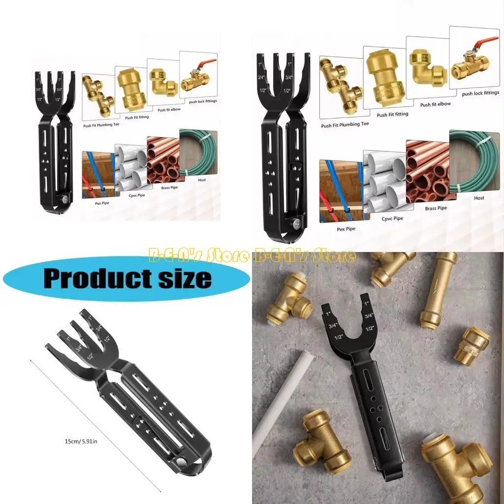 Y1AD Ergonomic Brass Fitting Removal Tool Works With Plastic Coppers CPVC HDPE Pipe
Y1AD Ergonomic Brass Fitting Removal Tool Works With Plastic Coppers CPVC HDPE Pipe