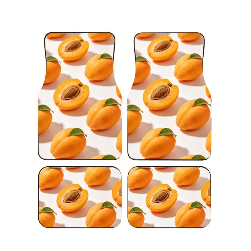 4pcs Set Apricot Fruit Print Car Floor Mats Universal Anti-Slip Waterproof Auto Foot Carpets Interior Accessories For Sedan SUV
4pcs Set Apricot Fruit Print Car Floor Mats Universal Anti-Slip Waterproof Auto Foot Carpets Interior Accessories For Sedan SUV