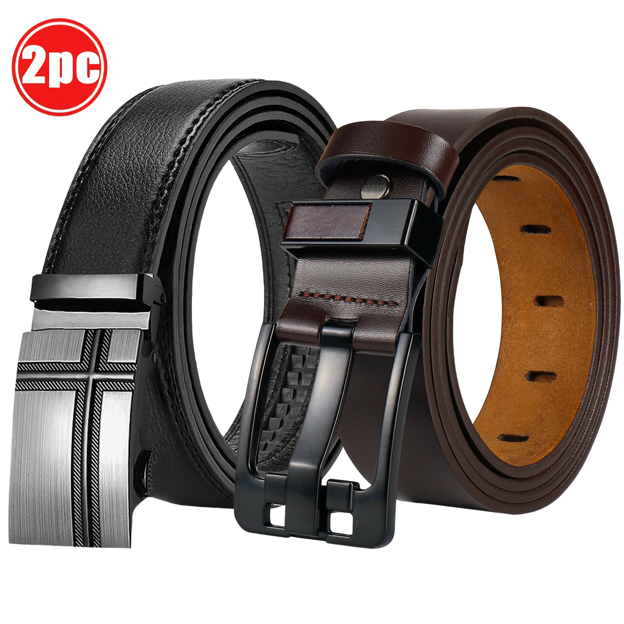 2PC men's multifunctional belt, with automatic buckle and needle buckle matching, can be paired with jeans, pants, suits
2PC men's multifunctional belt, with automatic buckle and needle buckle matching, can be paired with jeans, pants, suits