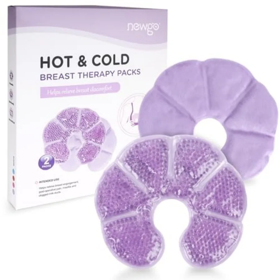 NEWGO Breast Ice Pack 2 Pack Gel Ice Pack for Breast Surgery, Reusable Nursing Ice Pack Hot or Cold Therapy Breast Pad for Brea
NEWGO Breast Ice Pack 2 Pack Gel Ice Pack for Breast Surgery, Reusable Nursing Ice Pack Hot or Cold Therapy Breast Pad for Brea