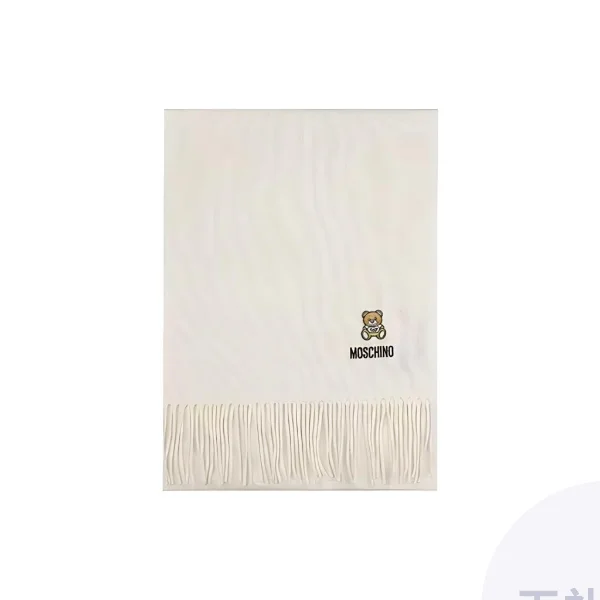 MOSCHINO Teddy embroidered Fringe Scarf 50124-M5293-002
MOSCHINO Teddy embroidered Fringe Scarf 50124-M5293-002