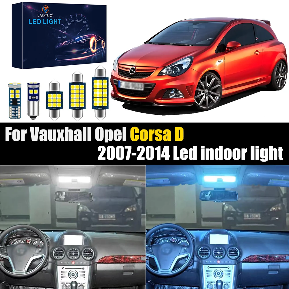 Car Interior LED For Opel Vauxhall Corsa D 2007-2014 Canbus Vehicle LED Bulb Interior Dome Map Trunk Light Auto Lamp accessories
Car Interior LED For Opel Vauxhall Corsa D 2007-2014 Canbus Vehicle LED Bulb Interior Dome Map Trunk Light Auto Lamp accessories