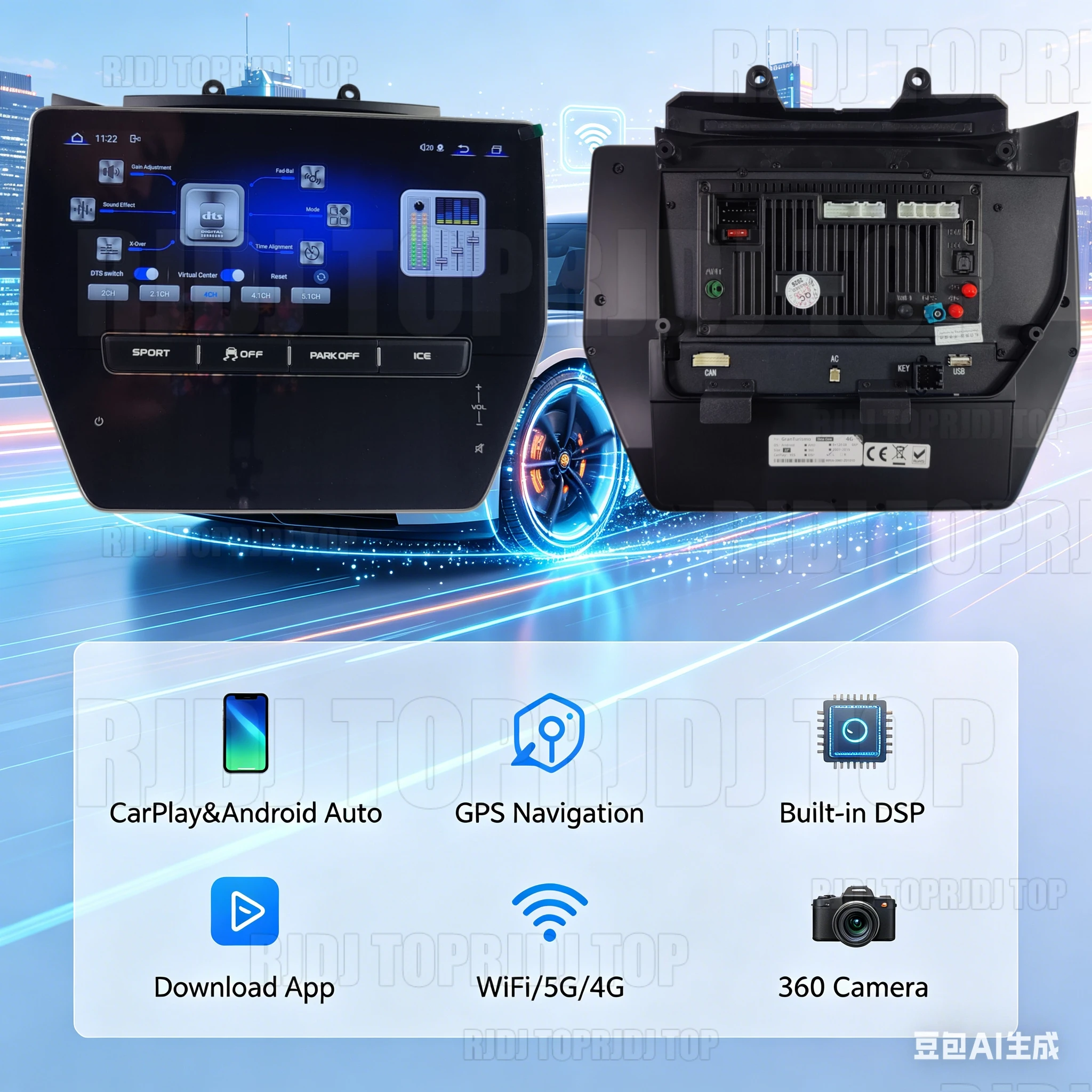 Android 13.0 Screen For Maserati GT 2007-2015 Car Radio AC Panel Stereo Multimedia Video Player Carplay Head Unit GPS Navigation
Android 13.0 Screen For Maserati GT 2007-2015 Car Radio AC Panel Stereo Multimedia Video Player Carplay Head Unit GPS Navigation