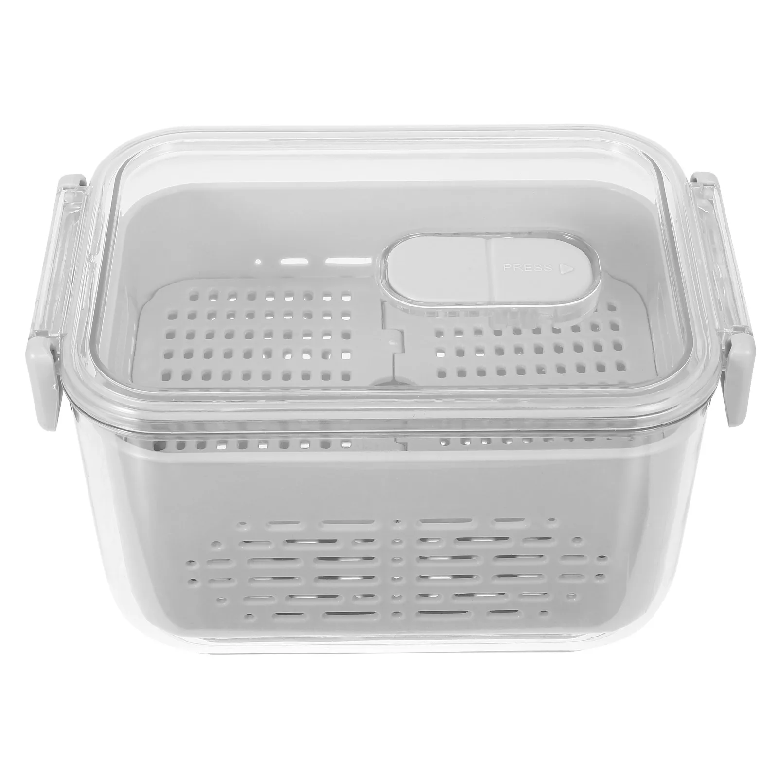 Drain Basket Vegetable Storage Containers Grey Medium Size PP PET Material Fruit Container Refrigerator Organizer Bins Produce
Drain Basket Vegetable Storage Containers Grey Medium Size PP PET Material Fruit Container Refrigerator Organizer Bins Produce