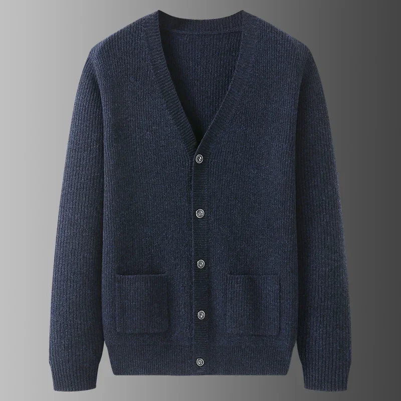 2024 Men's Autumn Winter New Wool Cardigan Coats Men Long Sleeve Sweater Jackets Male V-neck Leisure Knitted Overcoats S647
2024 Men's Autumn Winter New Wool Cardigan Coats Men Long Sleeve Sweater Jackets Male V-neck Leisure Knitted Overcoats S647