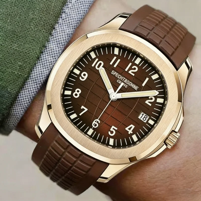 2026 Specht&Sohne Men's Watches Mechanical Watch Japan Miyota 8215 Movt Rose Gold Stainless Steel Classic 5167 Watch Waterproof
2026 Specht&Sohne Men's Watches Mechanical Watch Japan Miyota 8215 Movt Rose Gold Stainless Steel Classic 5167 Watch Waterproof