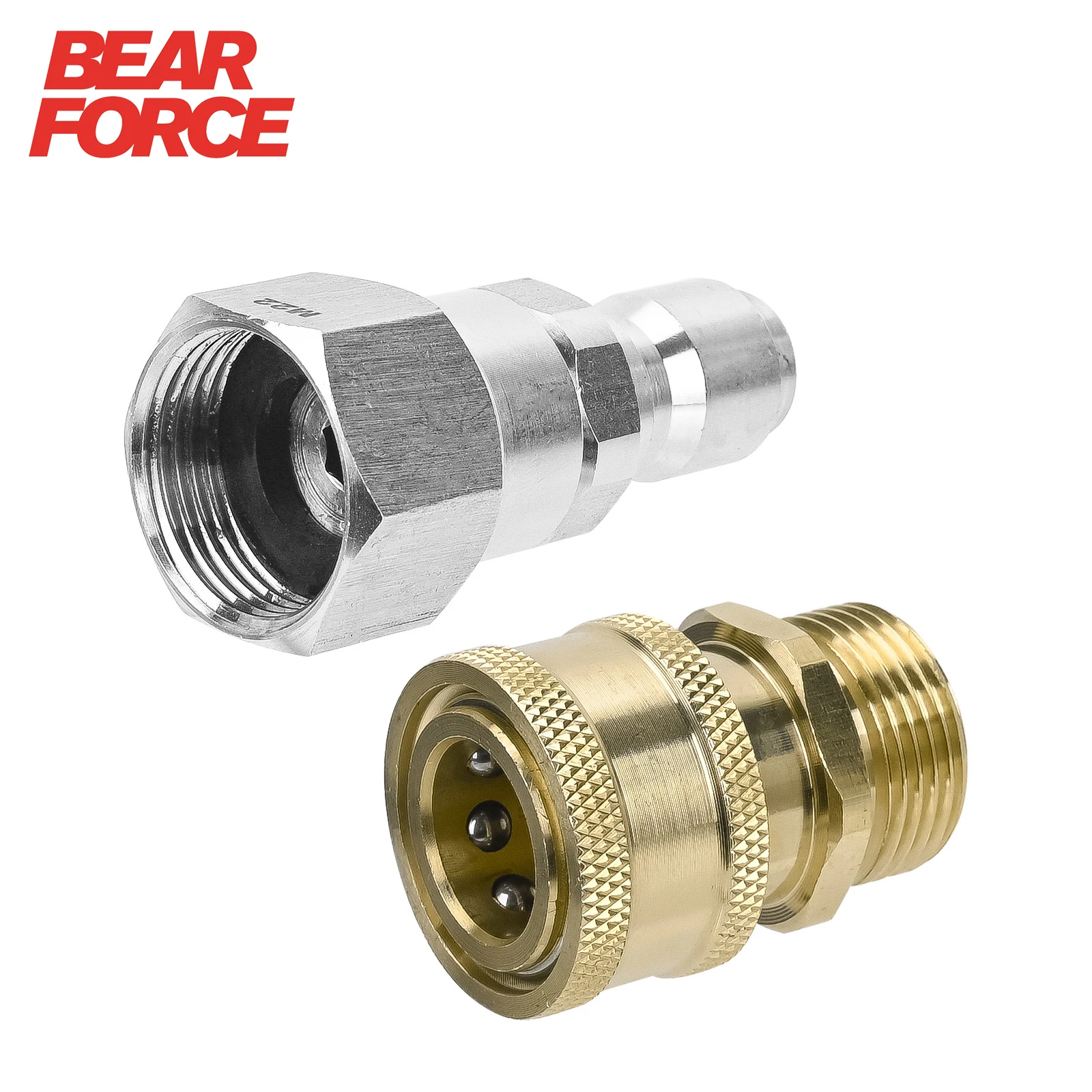 Набор адаптеров для мойки высокого давления. Комплект быстрого разъема с метрической наружной резьбой M22. Быстроразъемный соединитель M22 с поворотом на 3/8 дюйма.
Набор адаптеров для мойки высокого давления. Комплект быстрого разъема с метрической наружной резьбой M22. Быстроразъемный соединитель M22 с поворотом на 3/8 дюйма.