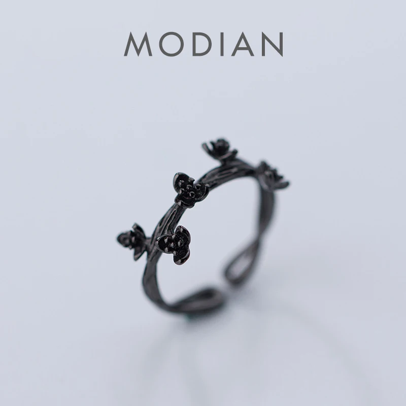 Modian Plum Blossom Tree Branch Open Adjustable Finger Ring for Women Sterling Silver 925 Plant Ring Ethnic Style Fine Jewelry
Modian Plum Blossom Tree Branch Open Adjustable Finger Ring for Women Sterling Silver 925 Plant Ring Ethnic Style Fine Jewelry