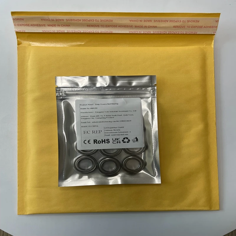 10PCS 6801ZZ 12x21x5 mm ABEC-7 6801 ZZ Thin Section 6801z Deep Groove 6801 Ball Bearing 61801
10PCS 6801ZZ 12x21x5 mm ABEC-7 6801 ZZ Thin Section 6801z Deep Groove 6801 Ball Bearing 61801