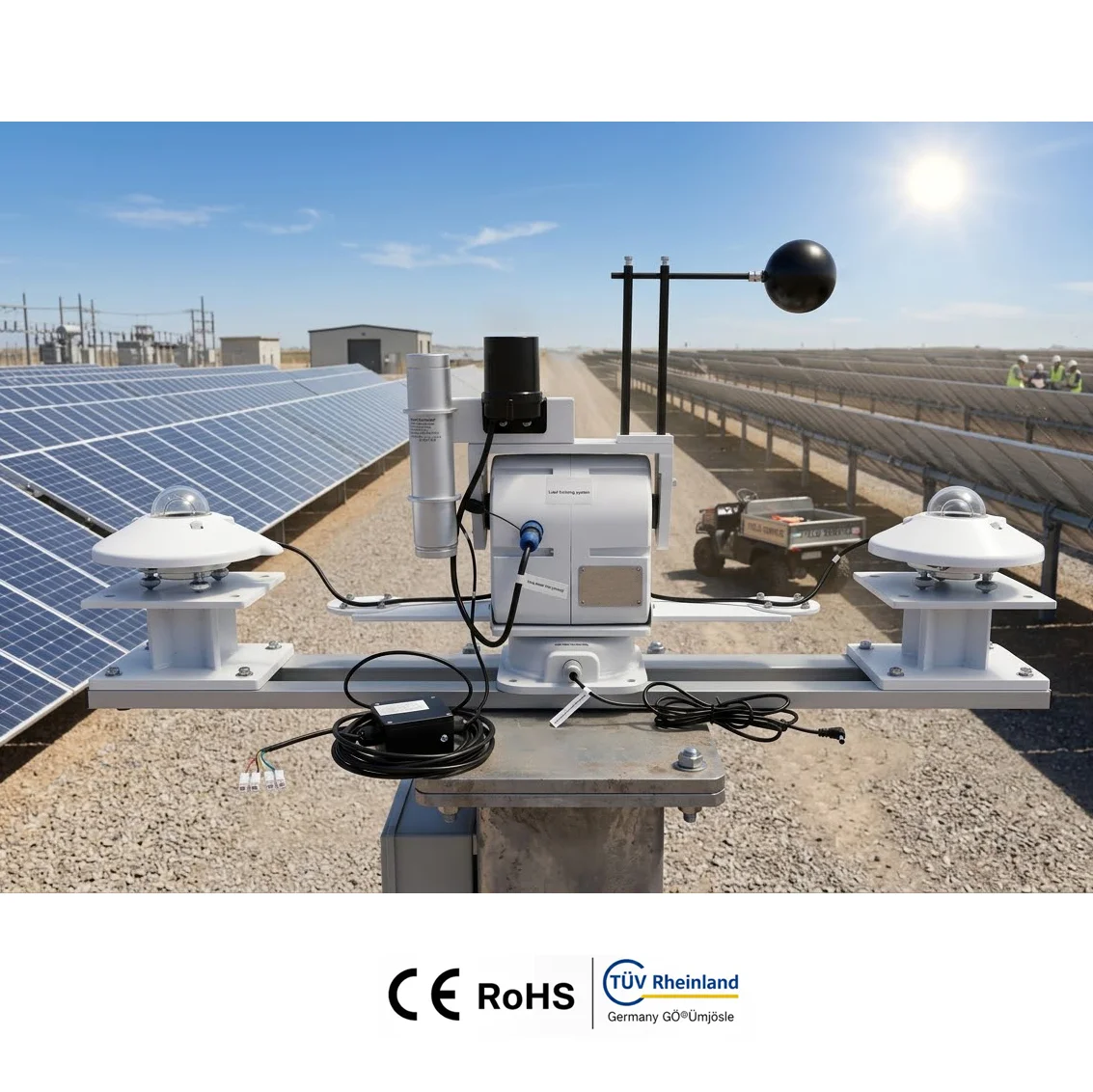 RS485 WIFI Fully Auto PV Solar Tracking System Solar Tracker With Sun Scattered Radiation Sensor for Photovoltaic Power Station
RS485 WIFI Fully Auto PV Solar Tracking System Solar Tracker With Sun Scattered Radiation Sensor for Photovoltaic Power Station