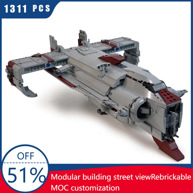 1311 PCS Moc Star Battle Transport Aircraft Model Building Block Bricks Diy Creative Assembly Educational Toys Kid Popular Gift
1311 PCS Moc Star Battle Transport Aircraft Model Building Block Bricks Diy Creative Assembly Educational Toys Kid Popular Gift